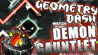 Geometry Dash DEMON GAUNTLET Sidestep Traction Mechanical Showdown 13 [upl. by Iznik]