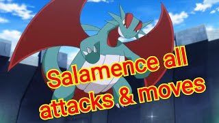 Salamence all attacks amp moves Pokemon [upl. by Barton]