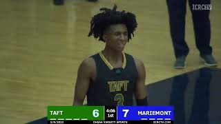 Boys Playoff Basketball 2122  Taft vs Mariemont [upl. by Atipul]