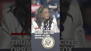 Trump criticizes Oprah and Fox News after voting [upl. by Atterol]