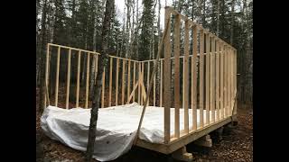 trapline cabin build Canadian wilderness Northwestern Ontario Thunder Bay district [upl. by Alarise]