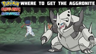 Pokémon Omega Ruby and Alpha Sapphire  AGGRONITE LOCATION Where to find Tutorial [upl. by Nyrad710]