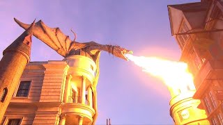 Harry Potter Diagon Alley Fire Breathing Dragon [upl. by Yllas571]