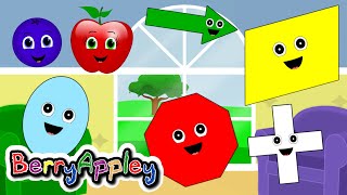 Shapes Song for Kids  Learn Shapes  Hide and Seek  Part 2 [upl. by Lorelle686]