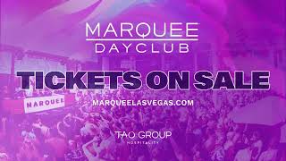 Marquee Dayclub  Tickets On Sale Now [upl. by Nebra]