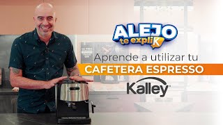 Cómo utilizar la cafetera espresso de Kalley [upl. by Eugaet482]