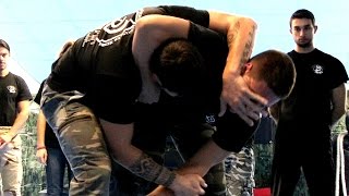 KRAV MAGA TRAINING • How to escape from the Headlock [upl. by Aisak]