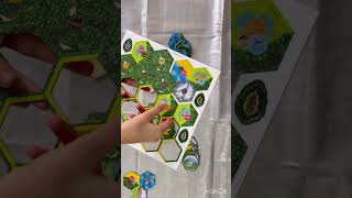 Cascadia Board Game Components 1 asmrboardgamespopupsnapboardgamegamessatisfying [upl. by Ennoval]