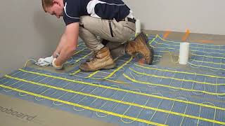 How to Install Thermonet Underfloor Heating Mat System [upl. by Roderigo]