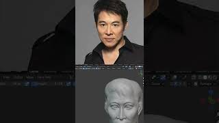 Jet Li Blender Sculpting Likeness [upl. by Nomma604]