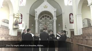 Confirma Hoc Deus HandlGallus TTBB a cappella [upl. by Damek]