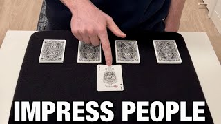 “Deal Down”  Clever NO SETUP Self Working Card Trick REVEALED [upl. by Dreeda]