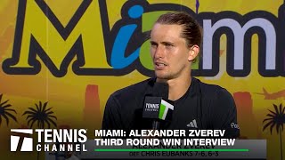 Alexander Zverev Secures His Spot In The Round of 16 In Miami  Miami 3R [upl. by Herzel]