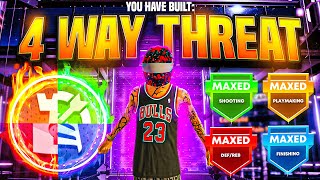 NEW quot4WAY THREATquot BUILD IS A DEMIGOD in NBA 2K22 GAMEBREAKING BEST BUILD NBA 2K22 [upl. by Katherine445]