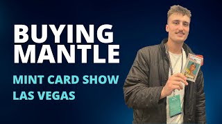 BUYING A MANTLE ROOKIE at the Mint Card Show  Card Gains EP 19 [upl. by Ruelle]