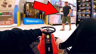 CRAZY CART VS WALMART KICKED OUT [upl. by Tyree918]