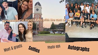 TEA I met the cast of the vampire diariesoriginals in mystic falls convingtonga it was EPIC🔥 [upl. by Ailemap]