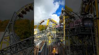 MOST INVERSIONS in the WORLD this coaster looks like CHAOS thesmiler altontowers gerstlauer [upl. by Eerat]