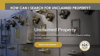 How Unclaimed Property Works in Pennsylvania [upl. by Soma783]