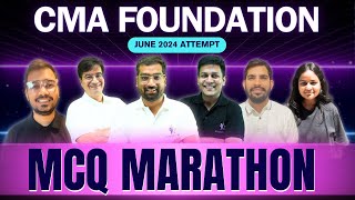 Final MCQ Marathon CMA Foundation June 2024  EBulletin MCQs  All subjects 🔥🔥🔥 [upl. by Ralina]