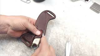 DIY Leather Sheath from Lazy 3 Leather Co [upl. by Ameerak331]