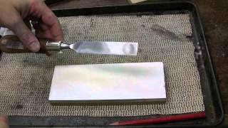 How to Sharpen a Chisel using Waterstones and a DMT DiaFlat Lapping Plate [upl. by Retepnhoj226]