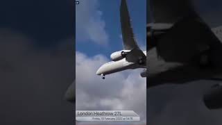 Boeing 7879 Landing in Storm Eunice shorts [upl. by Mickie]