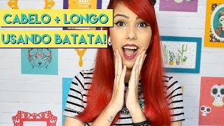 Suco de batata para CRESCER cabelo [upl. by Lenette]