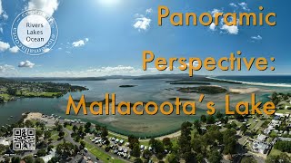 Panoramic Perspective Mallacoota’s Lake and Leisure 8 April 24 by drone 4k [upl. by Llennor]