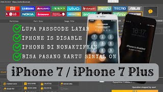 Jasa Service OnlineiPhone 7 Plus Bypass iCloud Bisa Pasang Kartu Sinyal ON [upl. by Notnats]