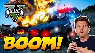 GTA 5 LSPDFR SHERIFF PATROL Dusky Evening Explosion  GTA V Realistic Sheriff Patrol Mod [upl. by Harrie]