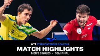 Hugo Calderano vs Dimitrij Ovtcharov  MS SF  WTT Star Contender Goa 2024 [upl. by Wilma]