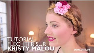 OKTOBERFEST DIRNDL FLECHTFRISUR TUTORIAL für lange amp mittellange Haare mit KRISTY MALOU – OTTO [upl. by Vern]