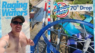 Raging Waters LA  Bombs Away  Summer 2023  Lazy River [upl. by Tedmann]