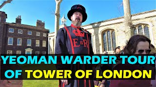 Beefeater Yeoman Warder Guide to Tower of London [upl. by Hedve]