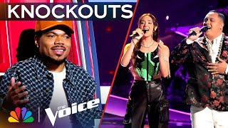 Maddi Jane and Kamalei Kawaa Give Equally ENERGETIC and EXPLOSIVE Performances  Voice Knockouts [upl. by Nylodnarb]