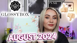 GLOSSYBOX AUGUST 2024 UNBOXING amp DISCOUNT CODES 💵 MISS BOUX [upl. by Ahseined]