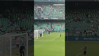 Rui Silva Calentamiento en la previa del partido BetisGirona 150824 realbetis ruisilva [upl. by Hildie]