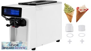 VEVOR Commercial Ice Cream Maker 1020LH Yield 1000W Countertop Soft Serve Machine Review [upl. by Ibok]