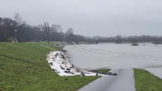 Angespannte Hochwasserlage an der Ruhr [upl. by Grimaldi]