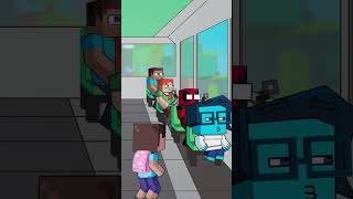 Who Took Little Steves Money AZ Bus Story Minecraft Animation minecraftshorts fyp [upl. by Nytsirhc496]