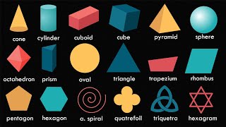 Shapes  Names of Shapes  Geometric Shapes [upl. by Hedveh]