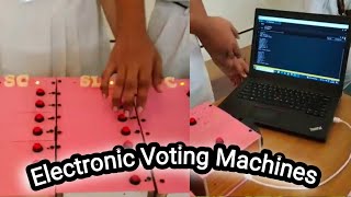 Working Model of Electronic Voting Machine  E V M  Science Project  Social Project  Class 6 to10 [upl. by Dippold339]