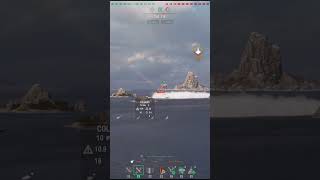 Warships🏴‍☠️  Light cruiser almost escaped but then… worldofwarships wows cqc [upl. by Atrim]