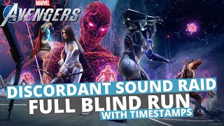 DISCORDANT SOUND RAID  FULL RUN WTIMESTAMPS  MARVELS AVENGERS [upl. by Hplodnar]