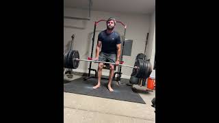 565x3 beltless deadlift  43year old life time natural 👍🏻 [upl. by Kaz]