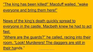 Macbeth ACT 2 retold in modern day english [upl. by Oirotciv98]