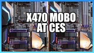 First AMD X470 Motherboard at CES Gigabyte Gaming 7 WiFi [upl. by Chancellor]