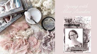 Fabric Dyeing with Finnabair Mica Powders [upl. by Nelan]