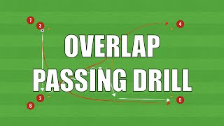 Overlap Passing Drill  FootballSoccer [upl. by Felike25]